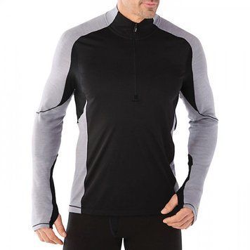 Термофутболка мужская Smartwool Men's PHD Light Wind 1/2 Zip, Light Gray, M (SW 14016.039-M)