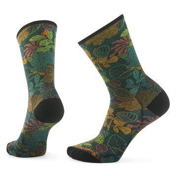 Термошкарпетки чоловічі Smartwool Bike Zero Cushion Aloha Forest Print Crewi, Twilight Blue, 38-41 (M) (SW SW002703.G74-M)