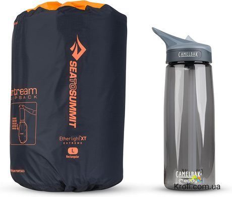 Килимок надувний Sea To Summit Ether Light XT Extreme Mat, Black/Orange, Rectangular Large, 201 x 64 х 10см (STS AMELXTEXMRL)