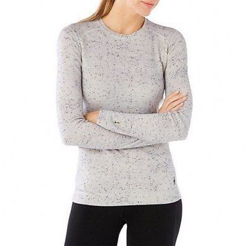 Термофутболка женская Smartwool Merino 250 Baselayer Pattern Crew Winter White, р.M (SW SS226.983-M)