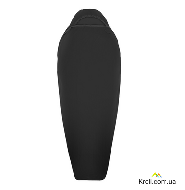 Вкладыш в спальник Sea to Summit Reactor Sleeping Bag Liner, Beluga Black, Standart, Mummy, рост 198 см (STS ASL031061-190105)
