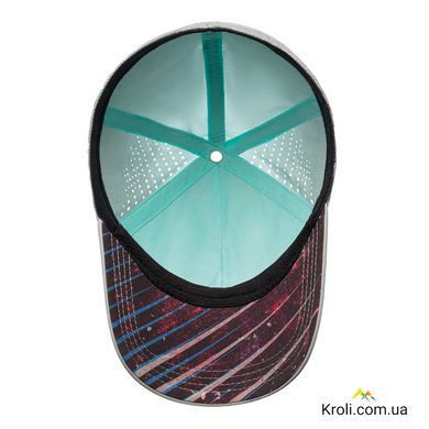 Кепка Buff Trek Cap Collage Aqua S/M