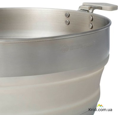 Каструля складана Sea to Summit Detour Stainless Steel Collapsible Pot 5 L, Moonstruck Grey (STS ACK026021-671804)