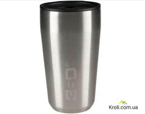 Термокружка з кришкою 360° degrees Vacuum Insulated Stainless Travel Mug, Silver, Regular (STS 360BOTTVLREGST)