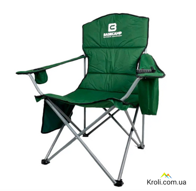 Кемпинговое кресло BaseCamp Hunter, 60x60x100 см, Olive Green (BCP 10201)