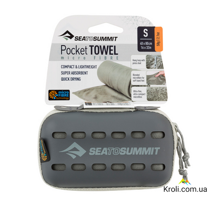 Полотенце Sea To Summit Pocket Towel S Grey (STS APOCTSGY)