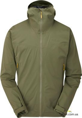 Куртка чоловіча мембранна Rab Kinetic 2.0 Jacket, Light Khaki, L (RB QWG-74-LKH-LRG)
