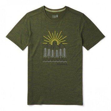 Футболка мужская Smartwool Merino Sport 150 Mountain Morning Tee Moss Green Heather, S (SW 15159.B45-S)