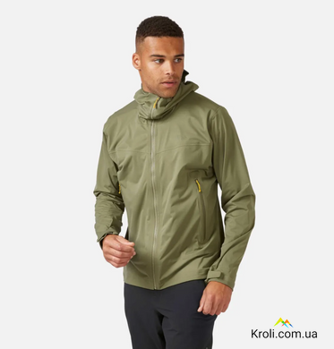 Куртка чоловіча мембранна Rab Kinetic 2.0 Jacket, Light Khaki, L (RB QWG-74-LKH-LRG)