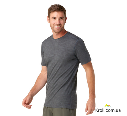 Футболка чоловіча Smartwool Men's Merino Short Sleeve Tee, Iron Heather, M (SW SW016948.D36-M)