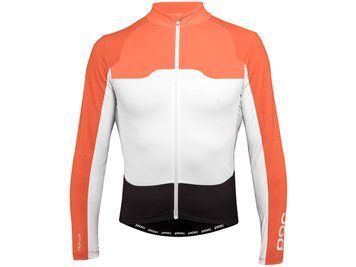 Велоджерсі POC Avip Ls Ceramic Jersey, Zink Orange/Hydrogen White, M (PC SS18580808040MED1)