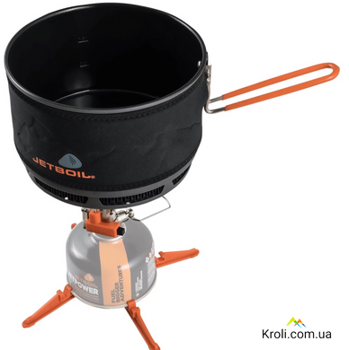 Каструля керамічна туристична Jetboil FluxRing Cook Pot, Black, 1.5л (JB CRCPT15)