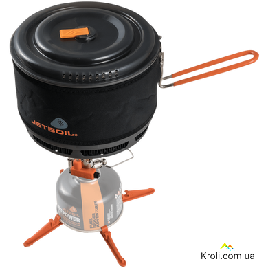 Кастрюля керамическая туристическая Jetboil FluxRing Cook Pot, Black, 1.5л (JB CRCPT15)