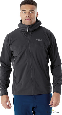Куртка чоловіча мембранна Rab Kinetic 2.0 Jacket, Beluga, L (RB QWG-74-BE-L)