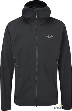 Куртка чоловіча мембранна Rab Kinetic 2.0 Jacket, Beluga, L (RB QWG-74-BE-L)