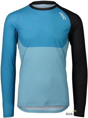 Джерсі POC MTB Pure LS Jersey, Uranium Black / Basalt Blue / Lt Basalt Blue, S (PC 528448321SML1)