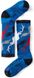 Шкарпетки дитячі Smartwool Wintersport Camo Bright Blue, р.L (SW 01323.378-L)