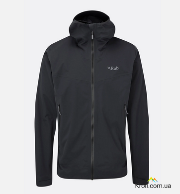 Куртка чоловіча мембранна Rab Kinetic 2.0 Jacket, Beluga, L (RB QWG-74-BE-L)