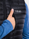 Жилет чоловічій Rab Microlight Vest Black, L (RB QDB-18-BL-L)
