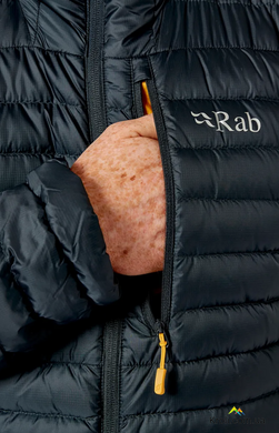 Куртка чоловічаі пухова Rab Microlight Alpine Jacket куртка чоловіча, Beluga, L (RB QDB-12-BE-L)
