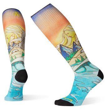 Термошкарпетки жіночі Smartwool Women's PhD Ski Ultra Light Lifecycle Print, Multi Color, S
