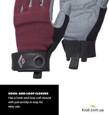 Перчатки женские Black Diamond Crag Gloves, Bordeaux, XS (BD 801866.6018-XS)