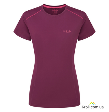 Футболка жіночі Rab Force Tee Wmns, Mulberry, S (10) (RB QBL-06-MUL-10)