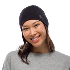 Вовняна шапка Buff Midweight Merino Wool Hat Solid black (BU 118006.999.10.00)