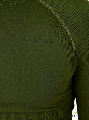 Термофутболка с длинным мужским рукавом Accapi Polar Bear New, Темно-оливковый (Military Black) M/L (ACC PA751.1799-ML)