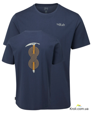 Футболка чоловіча Rab Stance Axe Tee, Deep Ink, L (RB QCB-83-DIK-LRG)