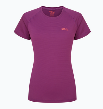 Футболка женская Rab Sonic Tee Wmns, Plum, S (10) (RB QBL-02-PLM-10)