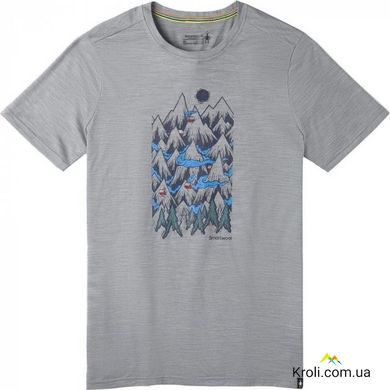 Чоловіча футболка Smartwool Чоловіча Merino Sport 150 Mountain Ventures Tee, світло-сірий Heather, RS (SW 00368.545-S)