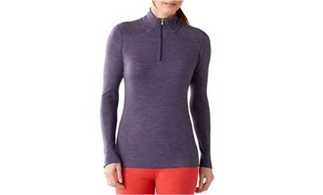 Термофутболка женская Smartwool NTS Mid 250 Zip T Desert Purple Heather, р.S (SW SS221.285-S)