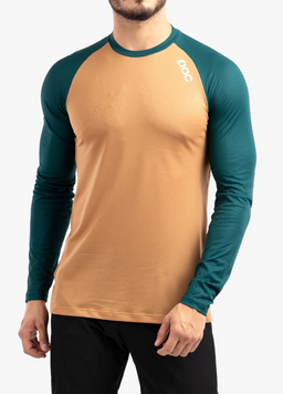 Велоджерсі POC MTB Pure LS Jersey з довгим рукавом, Moldanite Green/Aragonite Brown, M (PC X21528448405MED1)