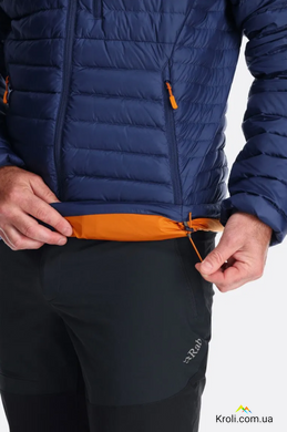 Куртка мужская зимняя. Rab Microlight Jacket, Deep Ink (Marmalade), M (RB QDB-16-DIM-MED)