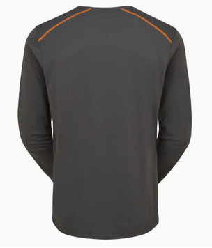 Футболка з довгим рукавом чоловіча Rab Force LS Tee, Graphene, L (RB QBL-07-GRH-LRG)
