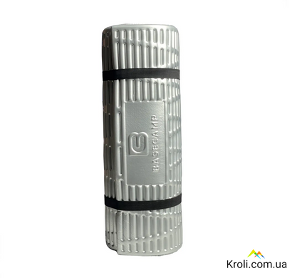 Коврик кемпинговый BaseCamp X-Line Roll Foiled Mat IXPE, 1185х55х1,5 см, Olive Green (BCP 20701)