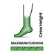 Шкарпетки чоловічі Smartwool Classic Mountaineer Maximum Cushion Crew, L (42-45) Charcoal (SW SW013300.003-L)