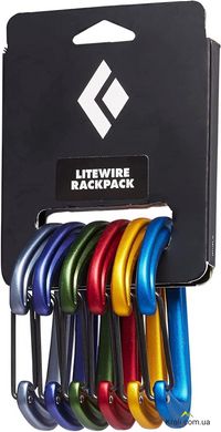 Набір карабінів Black Diamond LiteWire Rackpack, No color, One Size (BD 381127.0000)