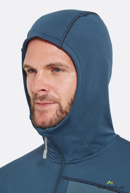 Кофта чоловіча флісова Rab Superflux Hoody, Tempest Blue, М (RB QFG-13-TMB-MED)