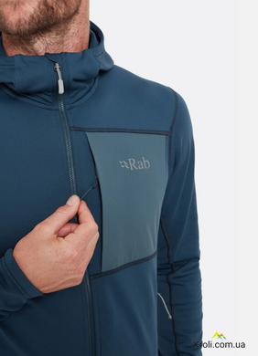 Кофта чоловіча флісова Rab Superflux Hoody, Tempest Blue, М (RB QFG-13-TMB-MED)