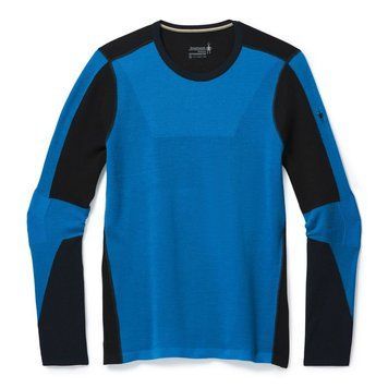 Термофуболка мужская Smartwool Men's Intraknit Merino 250 Thermal Colorblock Crew, Neptune Blue, M, (SW 19297.E18-M)