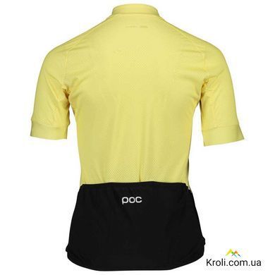 Джерсі жіноче POC W's Essential Road Logo jersey, Lt Sulfur Yellow / Sulfur Yellow, S (PC 532938312SML1)