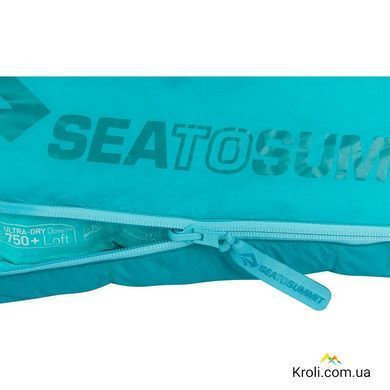 Женский спальный мешок Sea to Summit Altitude AtII (-10/-17&deg;C), 183 см - Right Zip, Ocean/Artic (STS AAT2-WL)