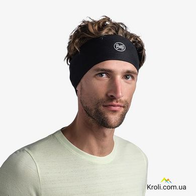 Повязка на голову Buff Coolnet UV+ Headband, solid black, One Size (BU 120007.999.10.00)