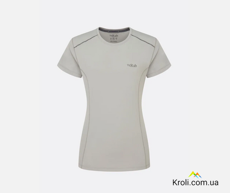Футболка жіночі Rab Force Tee Wmns, Dark Pewter, XS (8) (RB QBL-06-DPW-08)