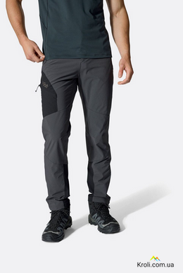 Штани чоловічі Rab Ascendor Pants, Anthracite, Regular, L (34) (RB QFW-05-ANT-34-RG)