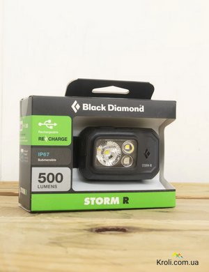 Ліхтар налобний Black Diamond Storm, 500-R люмен, Black (BD 6206750002ALL1)