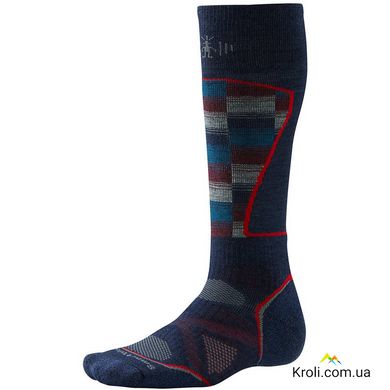 Шкарпетки чоловічі Smartwool PhD Ski Medium Pattern: Navy/Brt, M (38-41)(SW SW018.759-M)
