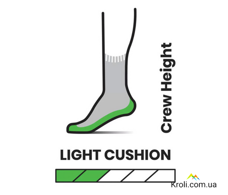 Шкарпетки чоловічі Smartwool Classic Hike Light Cushion Crew, Light Gray, XL (46-49)(SW SW012900.039-LX)